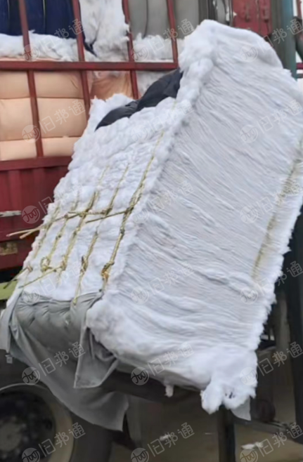 漂白涤棉开松棉长期供应，可纺10-21支棉纱