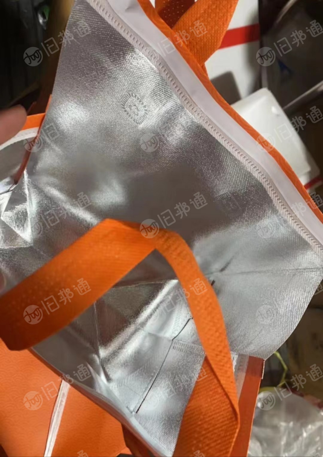 无纺布手提袋,外卖打包带袋,24*24*15铝膜翻口,全新,出售