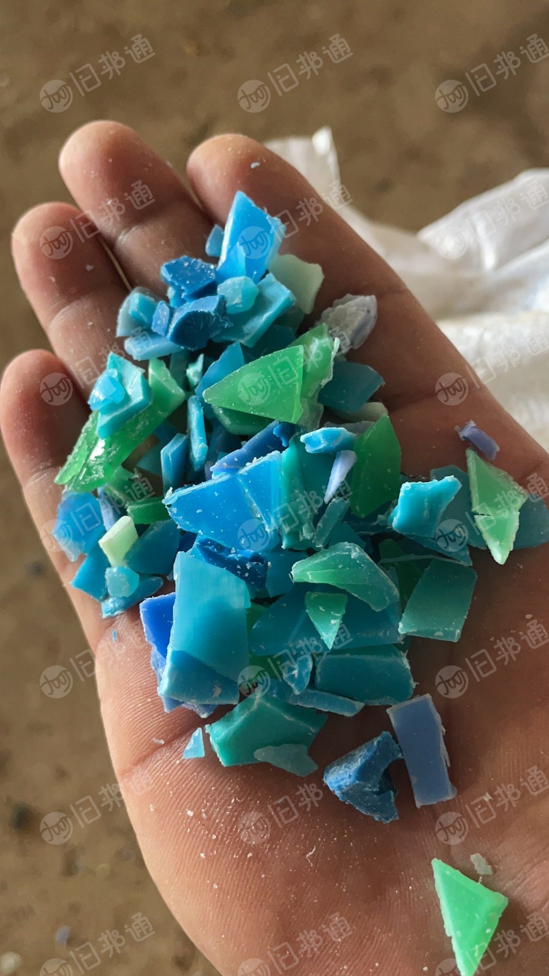 青蓝丙破碎料,PP破碎料,全漂,现货30多吨出售