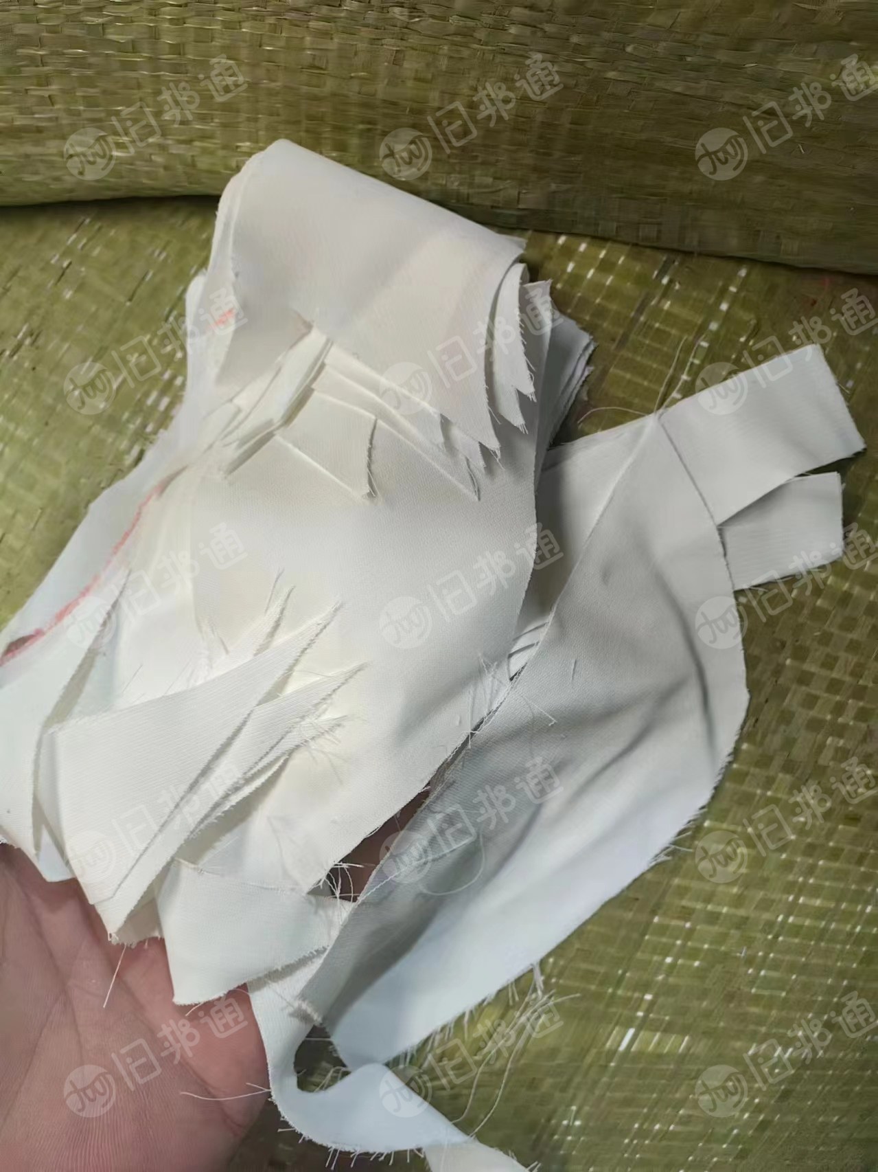 白色涤纶废布,涤纶造粒布,出售