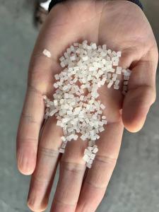 回收白色尼龙有光颗粒，单6颗粒，PA6颗粒，白色尼龙扎带毛料