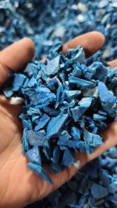 长期出售PE小蓝桶破碎料，黑桶破碎料，现货100多吨，蓝桶4600/吨。