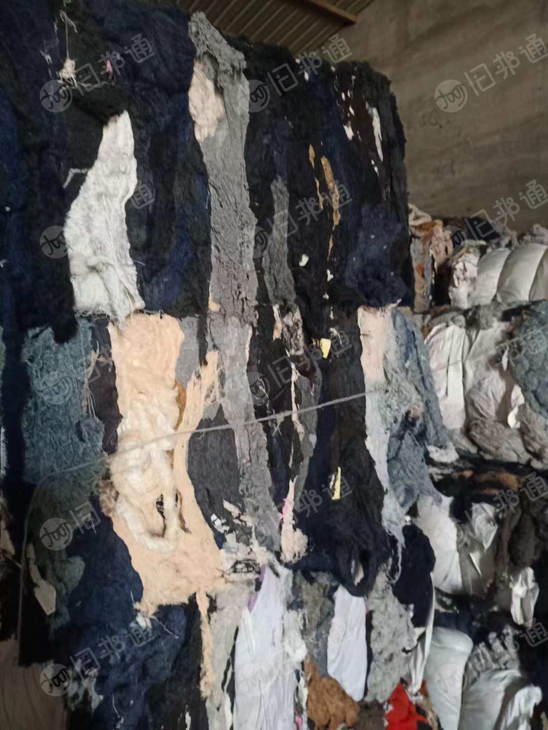 出售棉纺厂下来的混色涤棉回丝十几吨