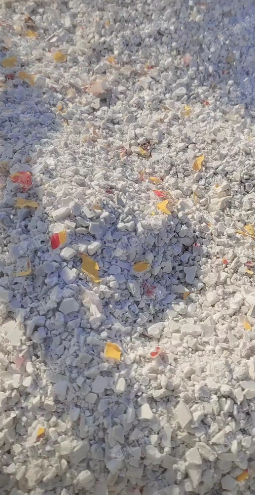 PP水果筐破碎料长期出售,黑白都有,月供100多吨