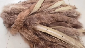 貉子毛条，毛领，出售