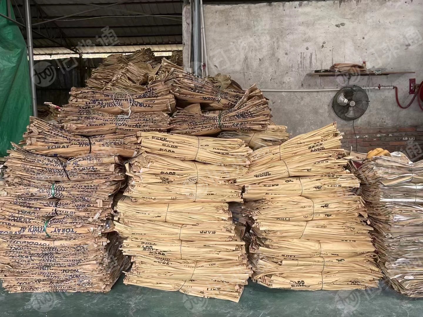 收二手纸塑袋,造粒厂用来装颗粒的,要求袋子上有ABS或PC牌子最好,月需几万条