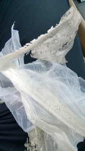 出售PE炼油料，PE膜边上有点泡沫