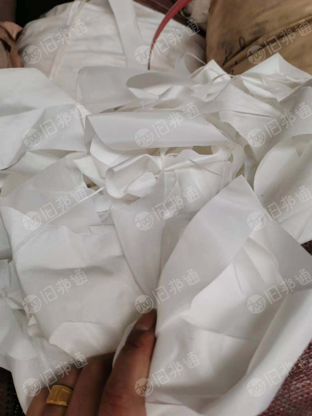 长期供应纯涤纶白色涤纶气囊布下脚料,干净无杂质,高强力,月供30吨