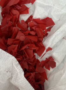 红色pp聚丙烯吸塑盒餐盒蛋糕盒破碎料，十吨起出售