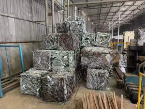 出售镀锌打包带压块