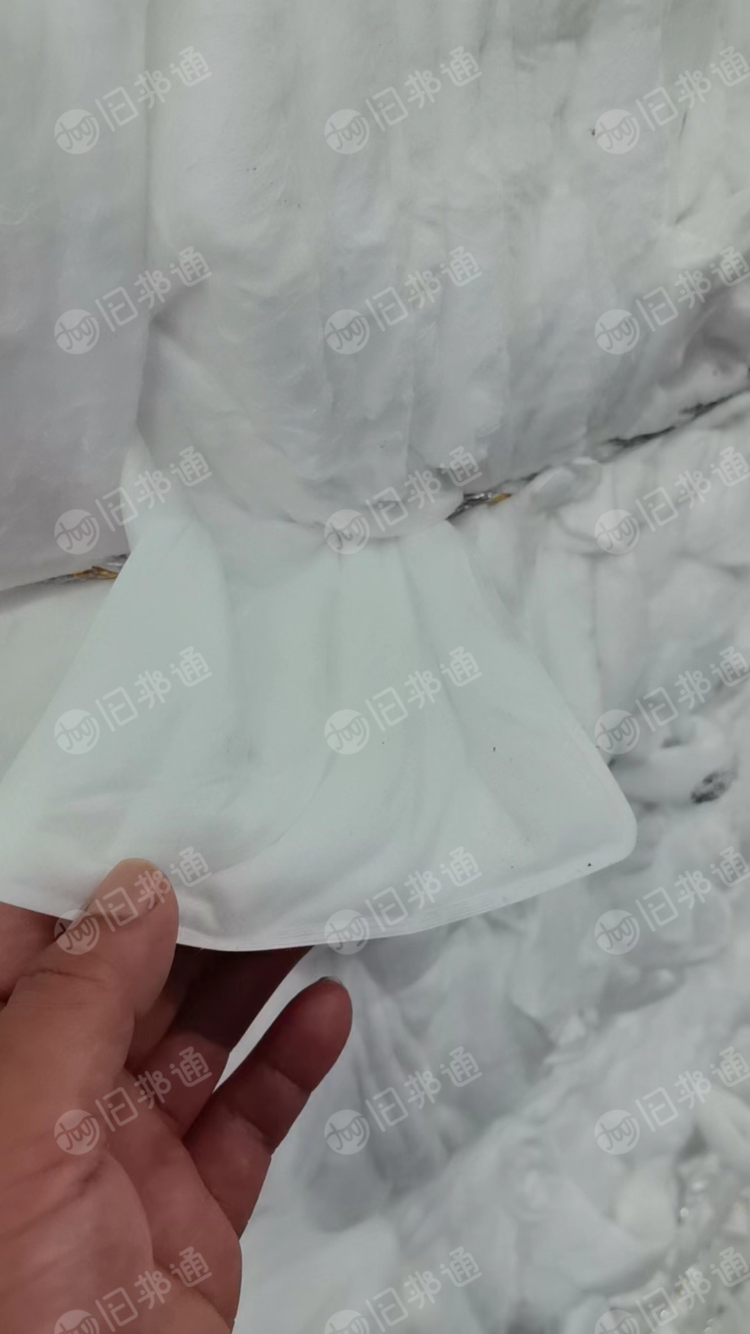 出售汽车隔音棉边角料,纯白,涤纶布,无纺布,现货13米一车