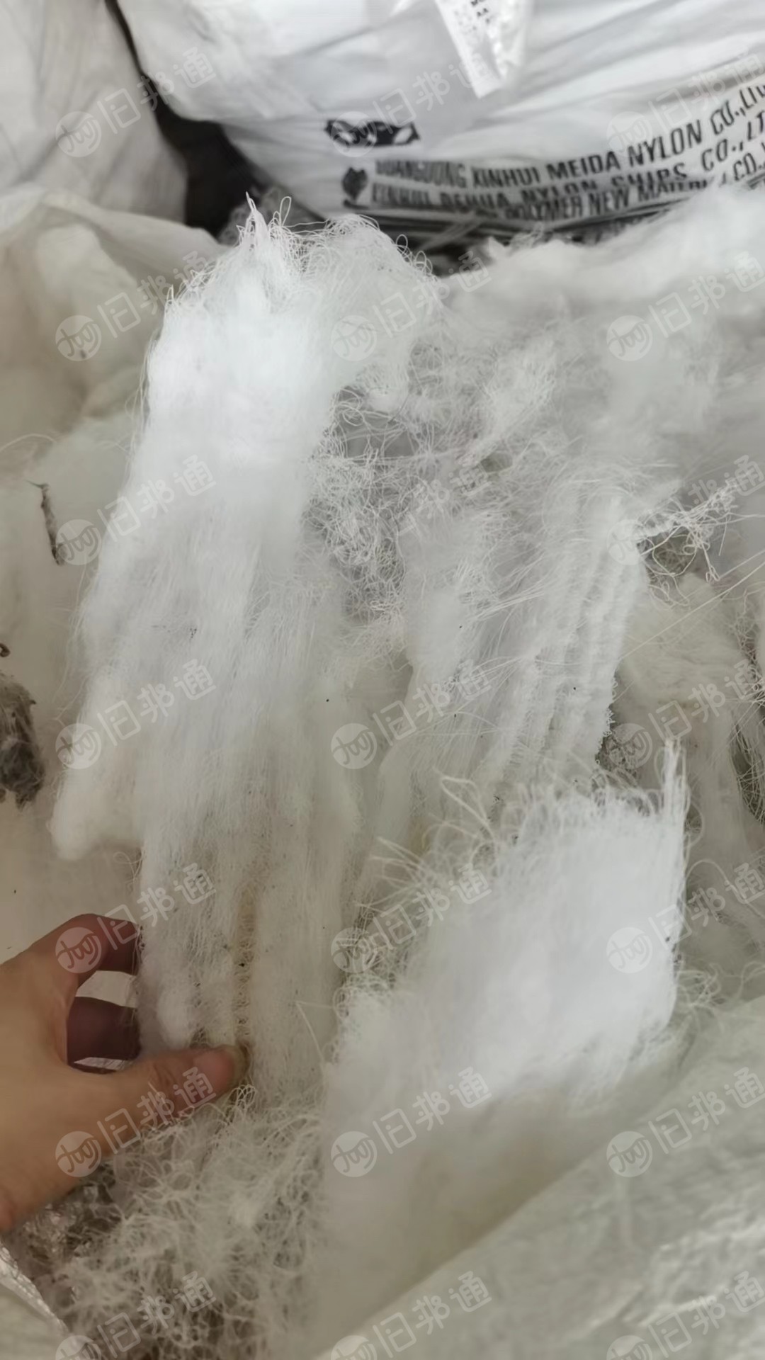 长期大量出售白色尼龙废丝,尼龙机头料,PA废丝,现货80多吨