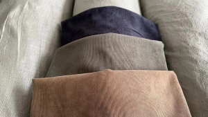 长期出售化纤灯芯绒布匹库存布料，现货4万米