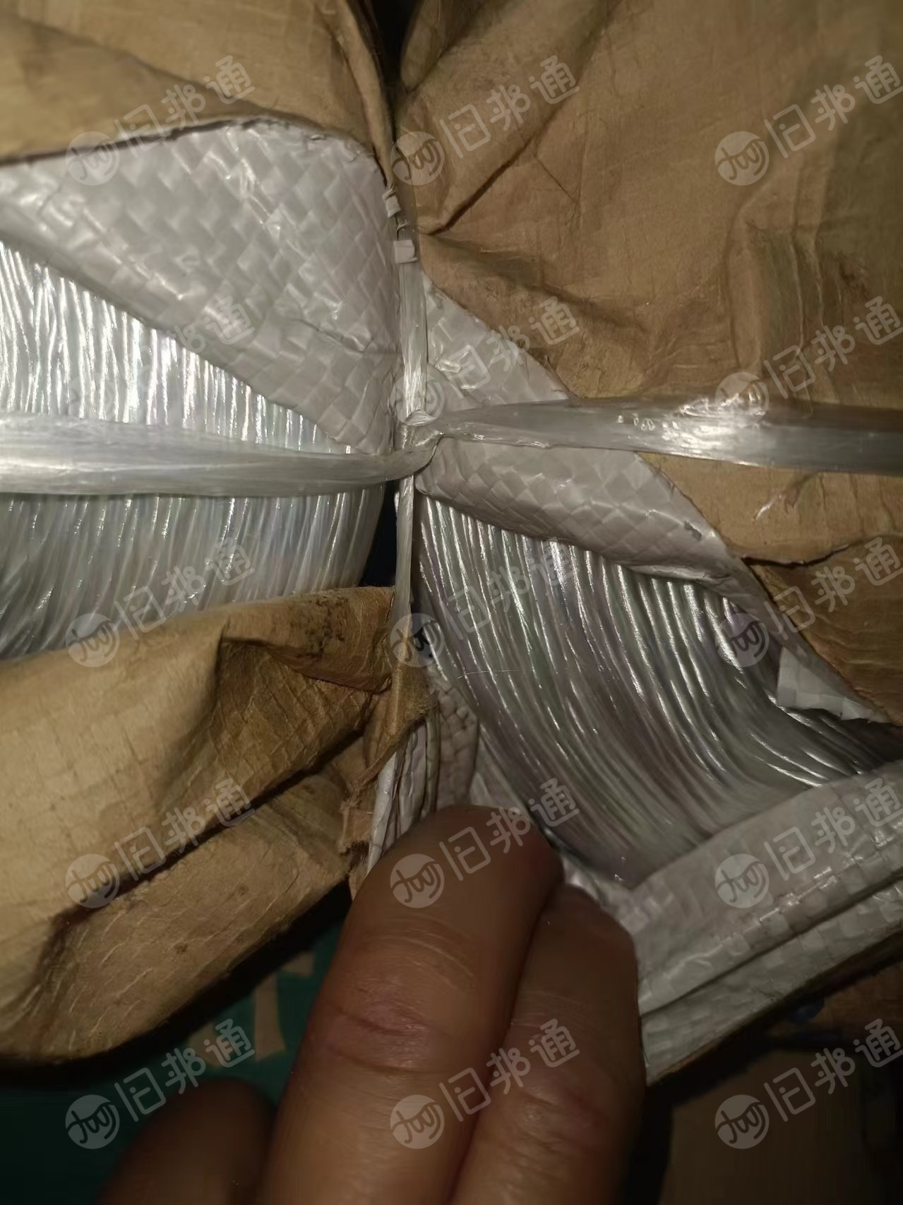 山东潍坊出售倒桶涤纶工业丝，现货30吨左右