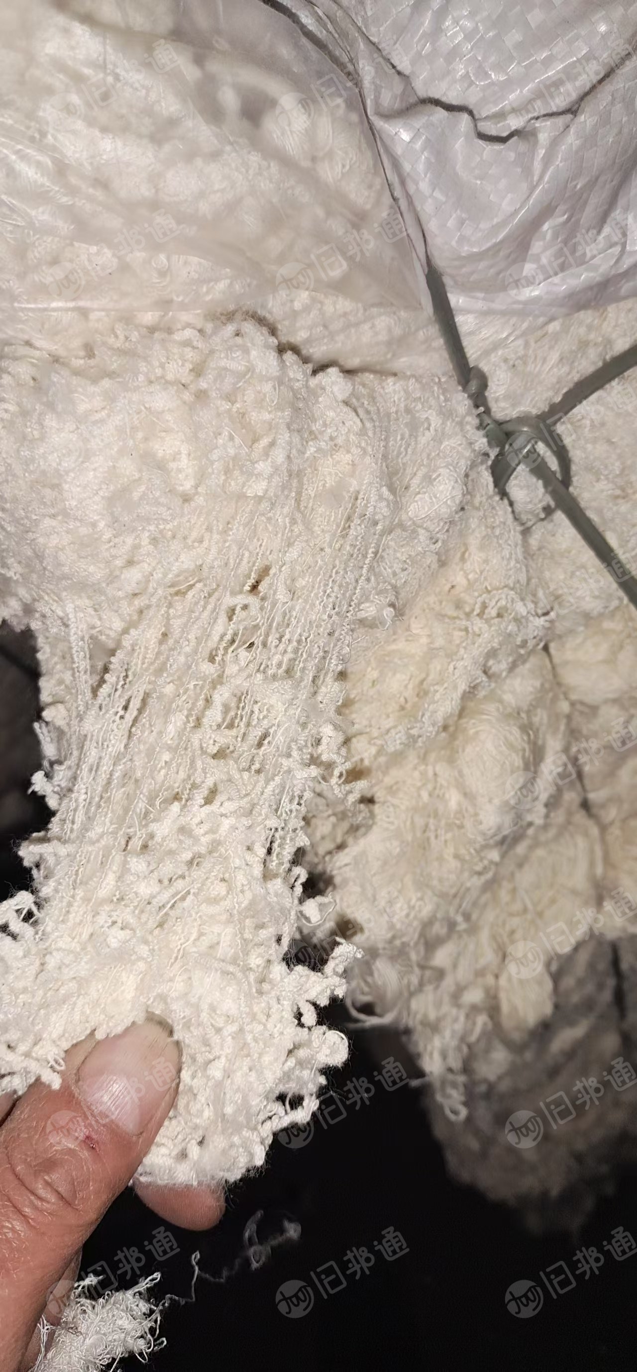 大量出售涤棉回丝,弹丝棉 本白棉,麻灰棉,涤棉等,现货百来吨
