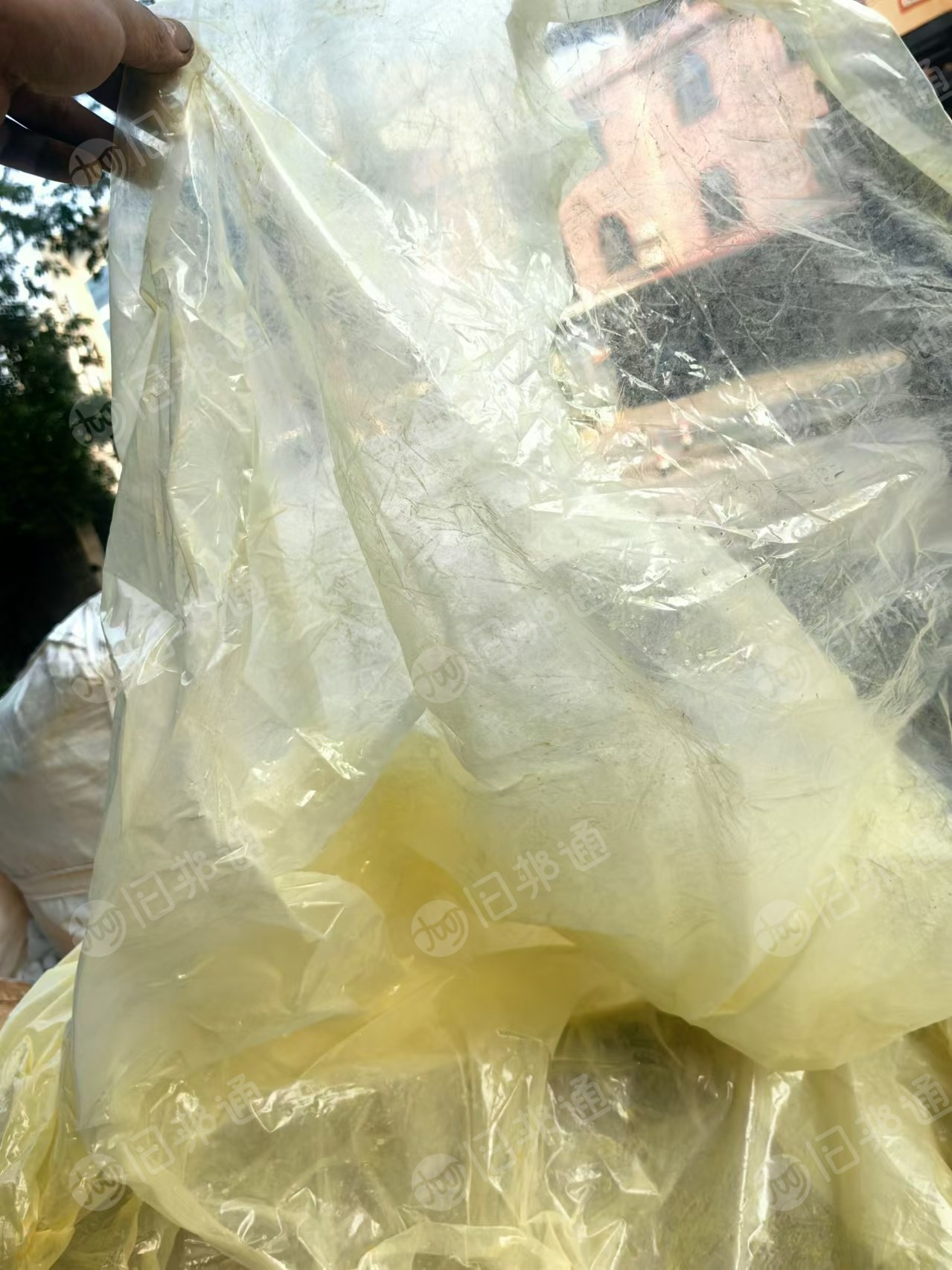 水洗pe塑料薄膜,黄色白色混打的,长期出售