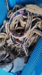 出售绗棉，绗棉下脚料，棕色，现货半吨，长期有货