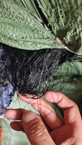 长期出售杂色锦纶废丝，尼龙废丝，双6，现货有20吨，货在广东佛山