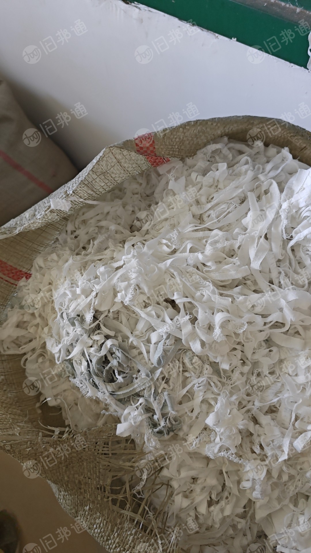 出售漂白全棉萝卜丝,刀口布,全棉碎布