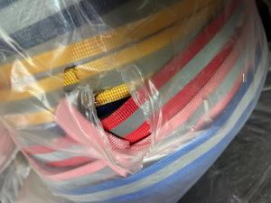 长期出售库存涤纶织带，各种规格的都有，现货一百多吨，货在哈尔滨