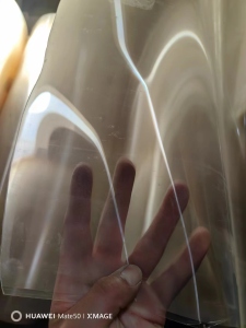 出售透明无胶PET卷筒膜，1.05m，18丝厚，现货30吨