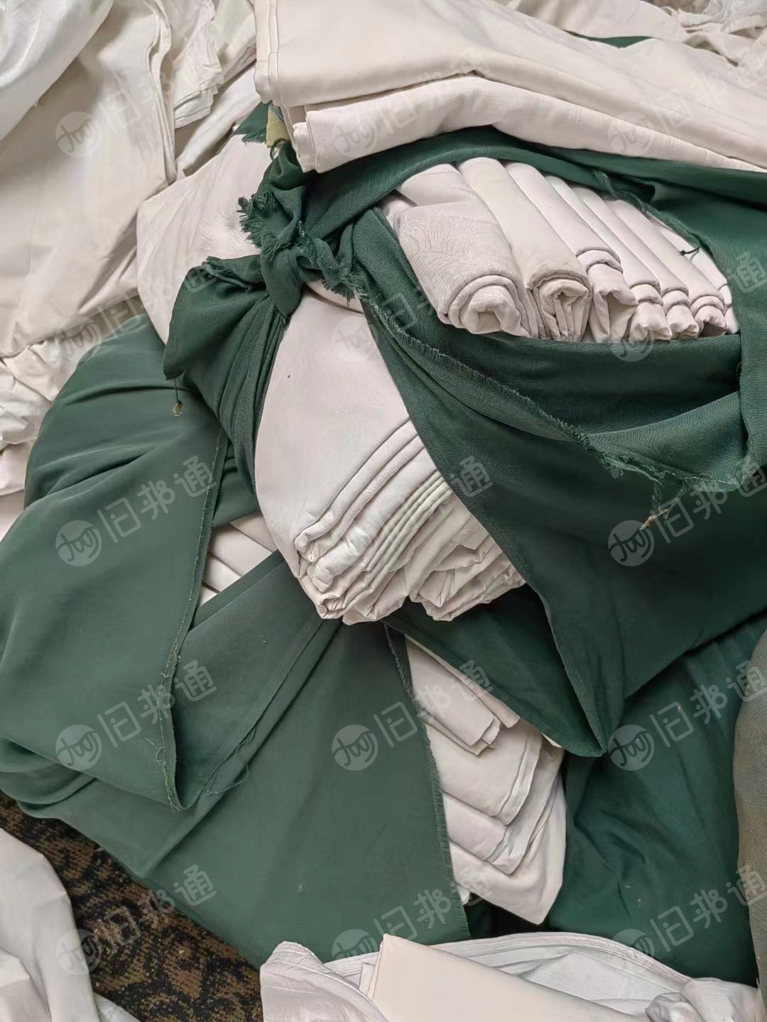 长期出售酒店宾馆下来的旧床单被罩,枕头,浴巾毛巾地巾等 货在山东济南