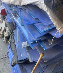 出售PVC蓝色板，PVC毛料，带商标纸