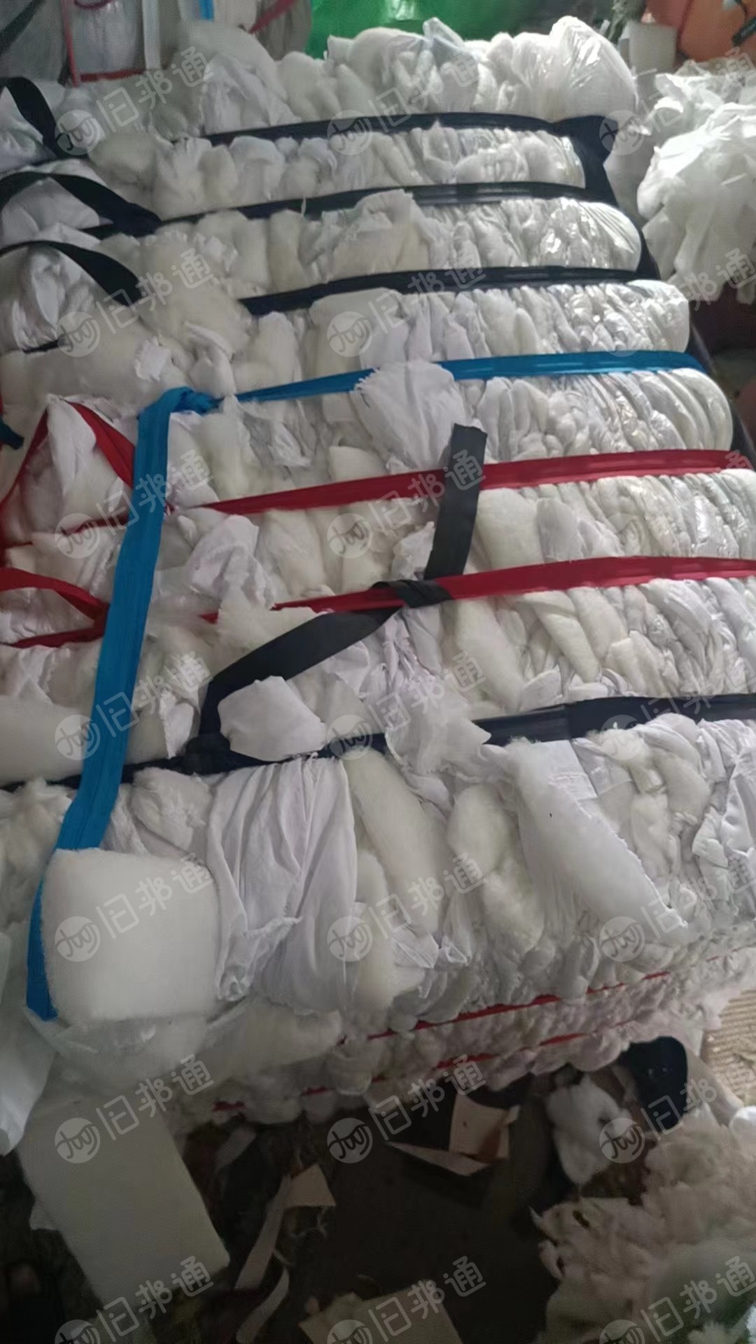 大量回收喷胶棉,无布边,白色