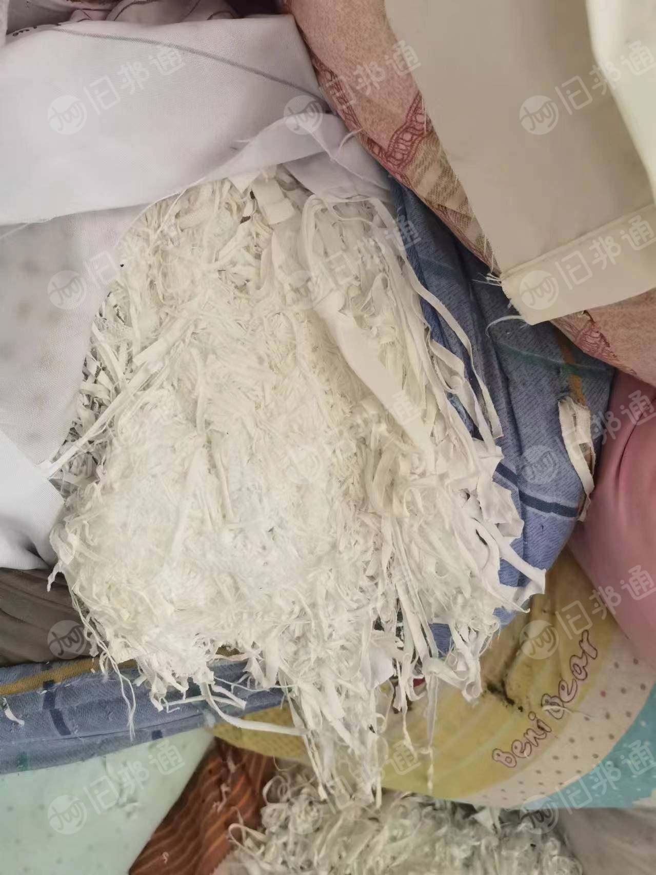 长期大量出售白色浅色废布,酒店布草,旧衣服通白,涤棉萝卜丝等