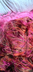 回收涤纶布边，涤纶废丝，布边