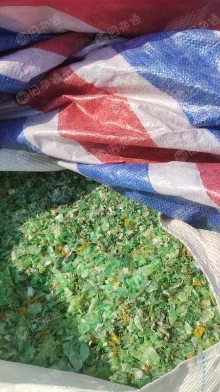 出售PET打包带绿片混合料,绿色PET破碎料