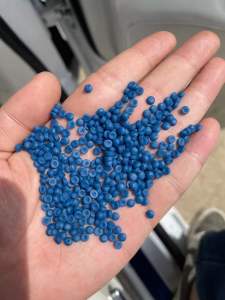 长期出售优质大蓝桶颗粒，环评报告+增值税发票