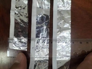 出售白边铝箔，宽度2.5cm，也有黄边铝箔