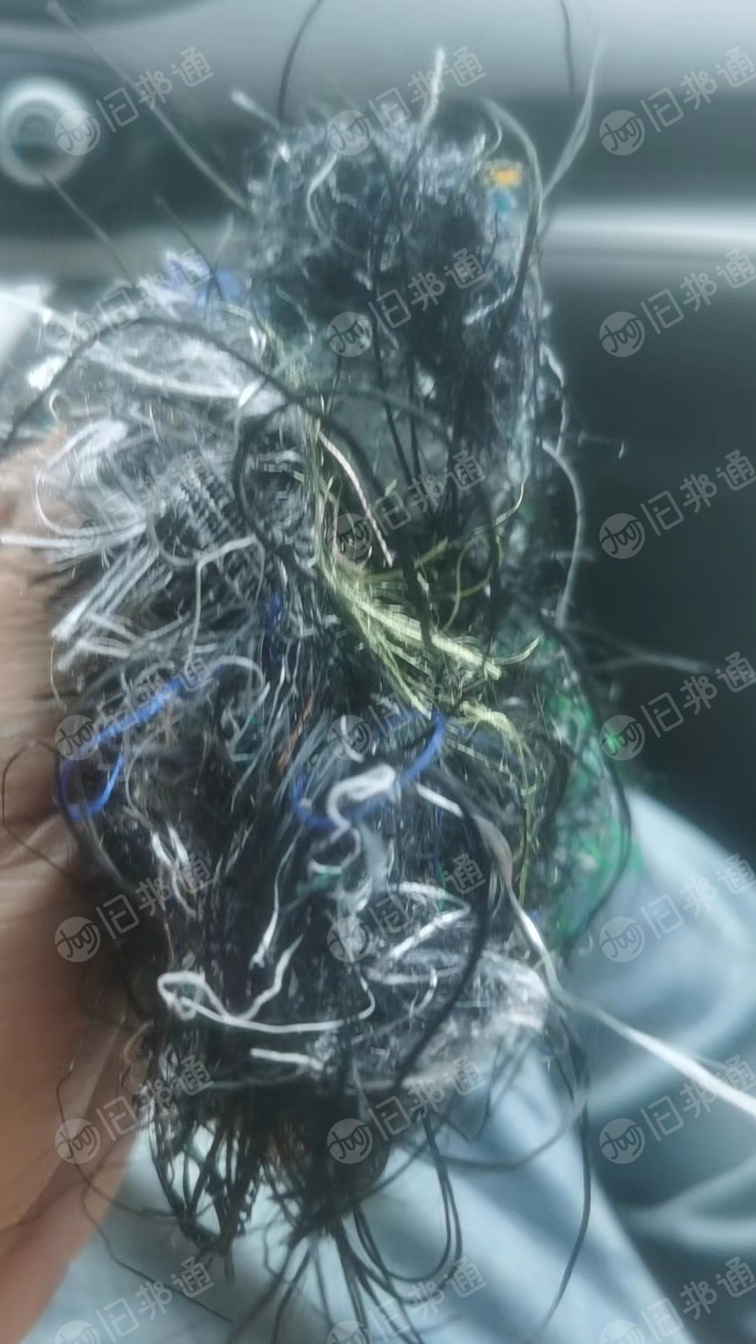 回收纺纱厂下来的涤纶花丝,重丝,开花用