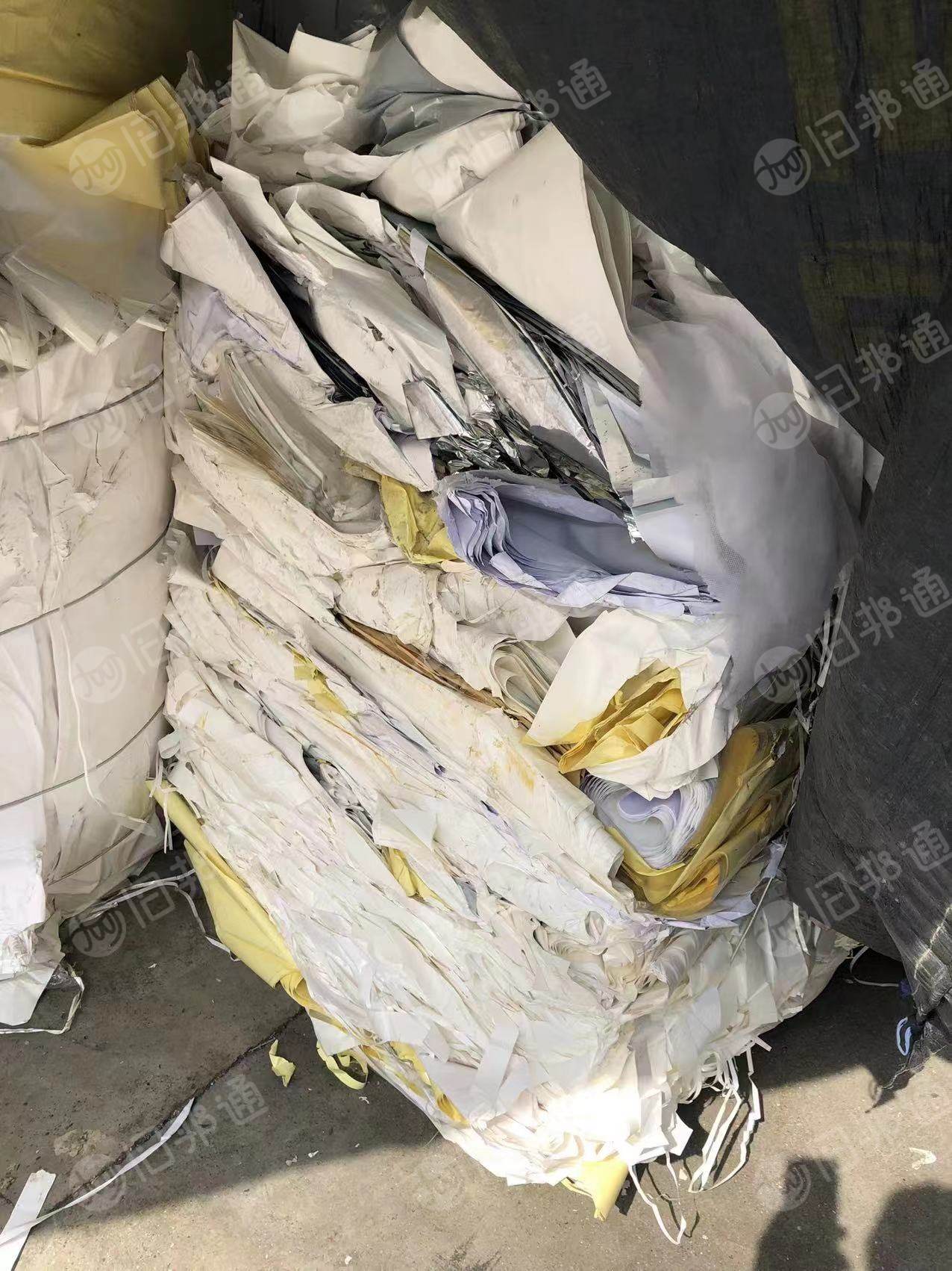 长期出售带膜的废不干胶纸