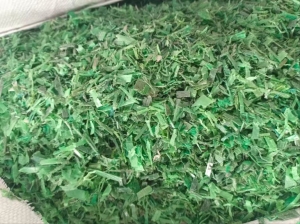 出售干粉PET打包带破碎料，塑钢带破碎料