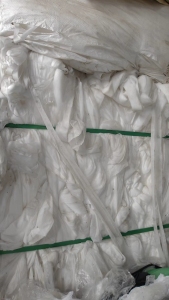 出售废布，边角料，涤棉布，开花料，白色，现货30吨