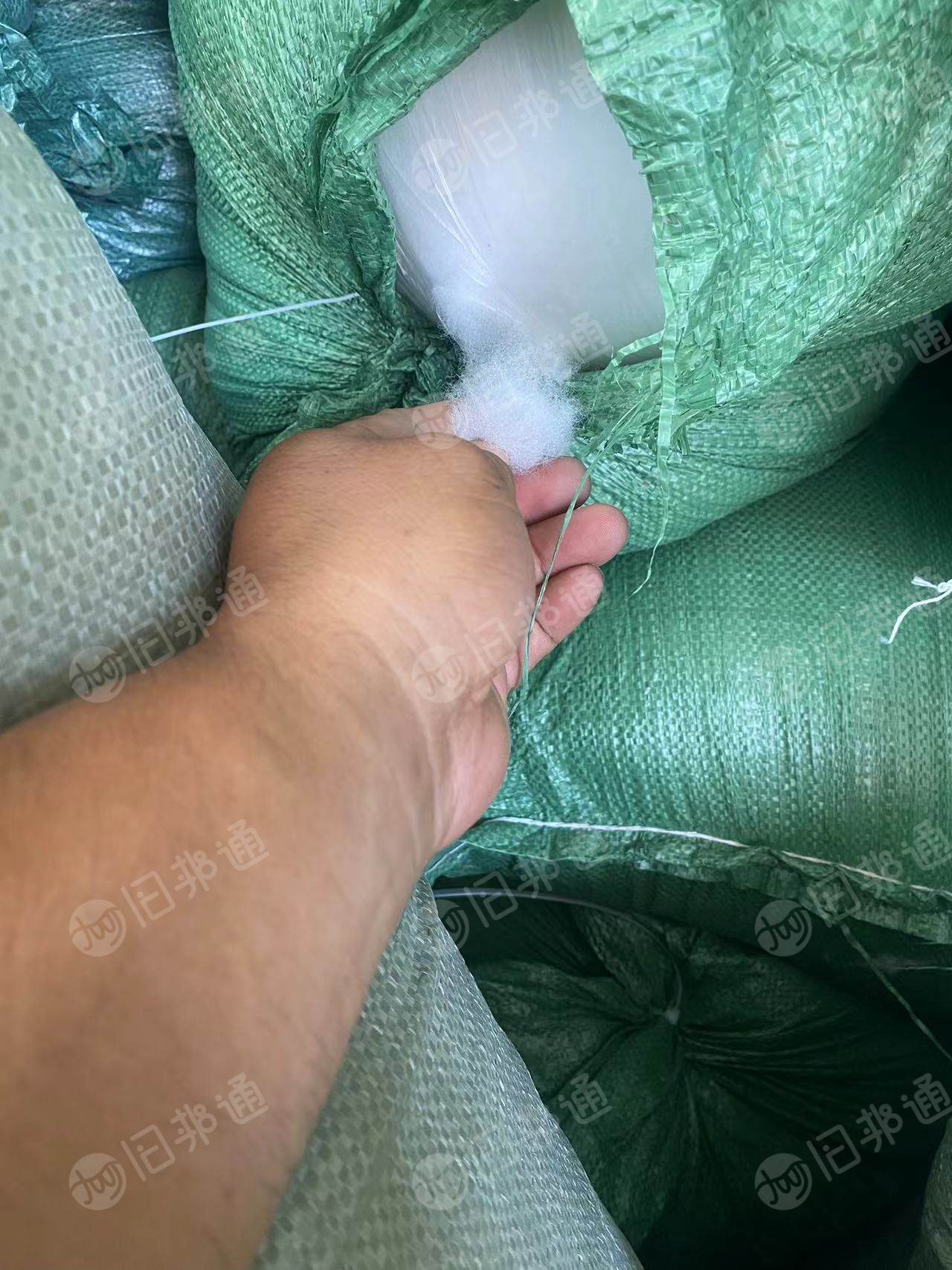 长期出售家纺用棉，丝绵下脚料，三维3D 有硅38，服装棉下脚料