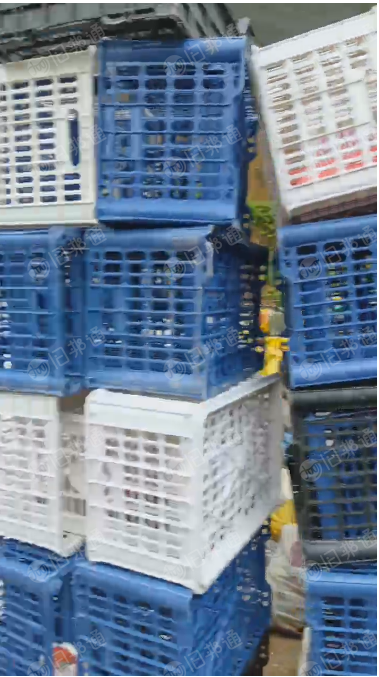 长期出售水果筐破碎料,现货白料7吨,黑料3-4吨