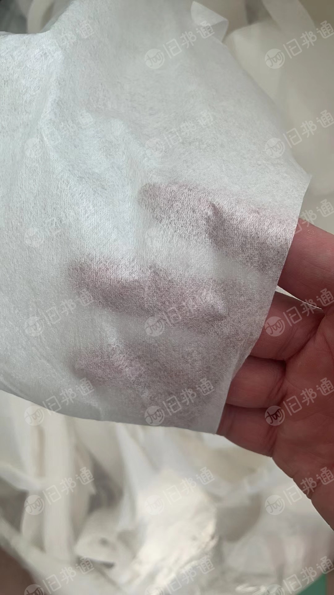 出售面膜厂下来的,无纺布废料,不同材质分开放,通货出