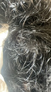 回收黑涤纶废丝