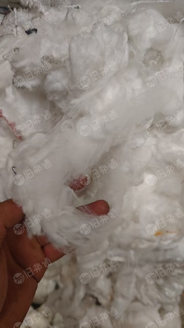 出售白色氨纶废丝,开花料,氨纶,现货十吨,长期有货