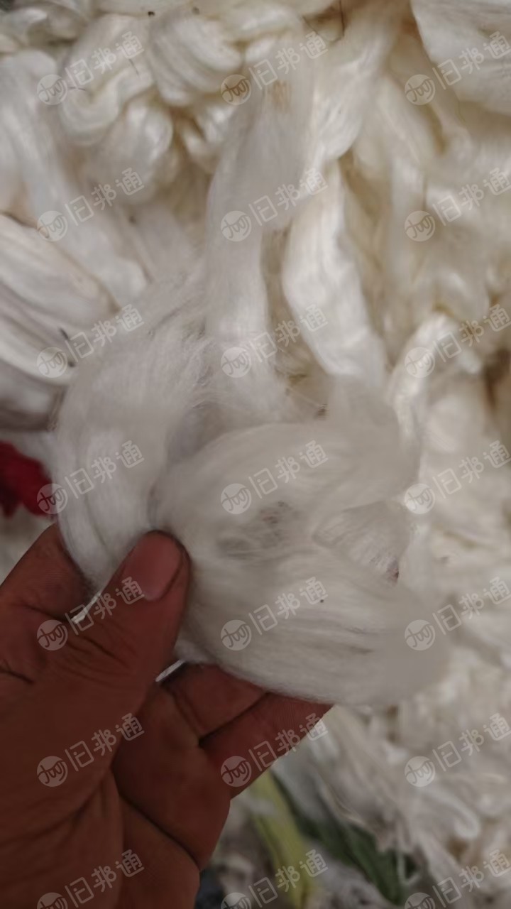 出售白色氨纶废丝,开花料,氨纶,现货十吨,长期有货