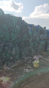 出售pe垃圾桶压块，去铁去轮子，现货一挂车，建瓯自提