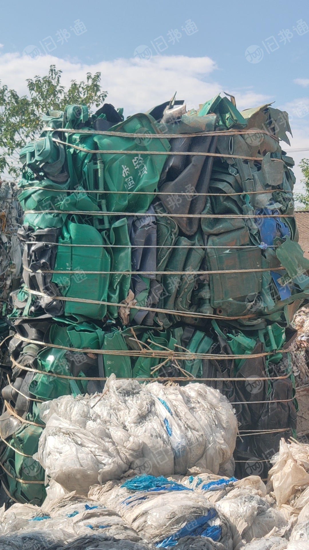 出售pe垃圾桶压块,去铁去轮子,现货一挂车,建瓯自提