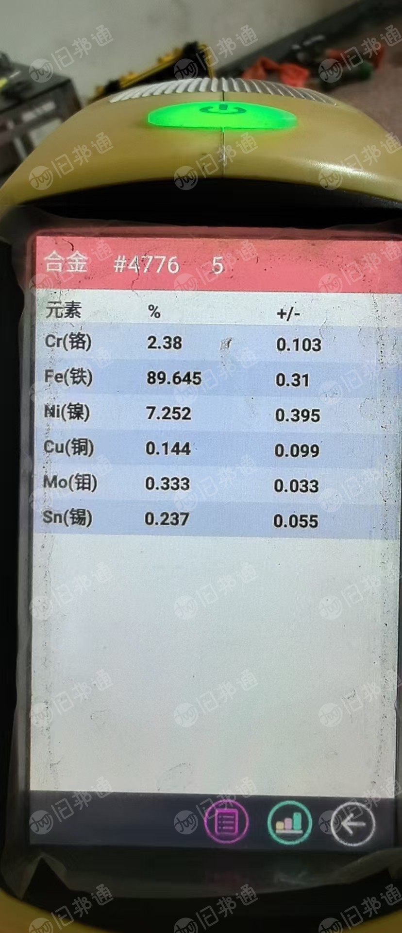 出售镍铁料，镍7.2个，铁89.6个，铬2.3个