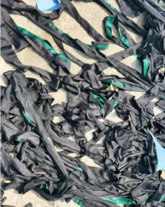 长期出售杂色的氨纶碎布，氨纶边角料，现货有20吨左右
