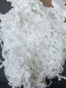 回收白色涤纶废丝，干丝，造粒用，月需300多吨