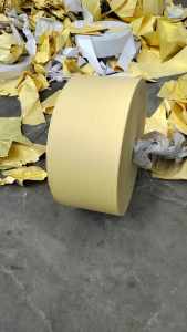 处理一批黄色可二次利用淋膜纸，单塑单硅九十克