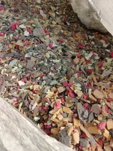 长期出售硬质PVC杂发泡破碎料